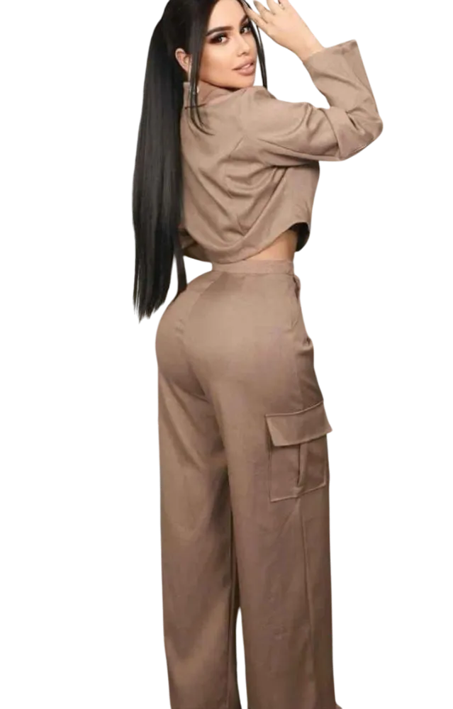 CONJUNTO DAMA – BLAZER + PANTALÓN CARGO