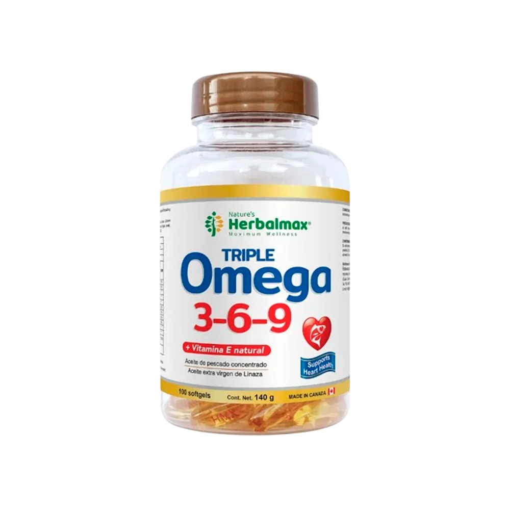 TRIPLE OMEGA 3,6,9 SOFTGELS 1400 mg ENVASE X 100 - imagen 1